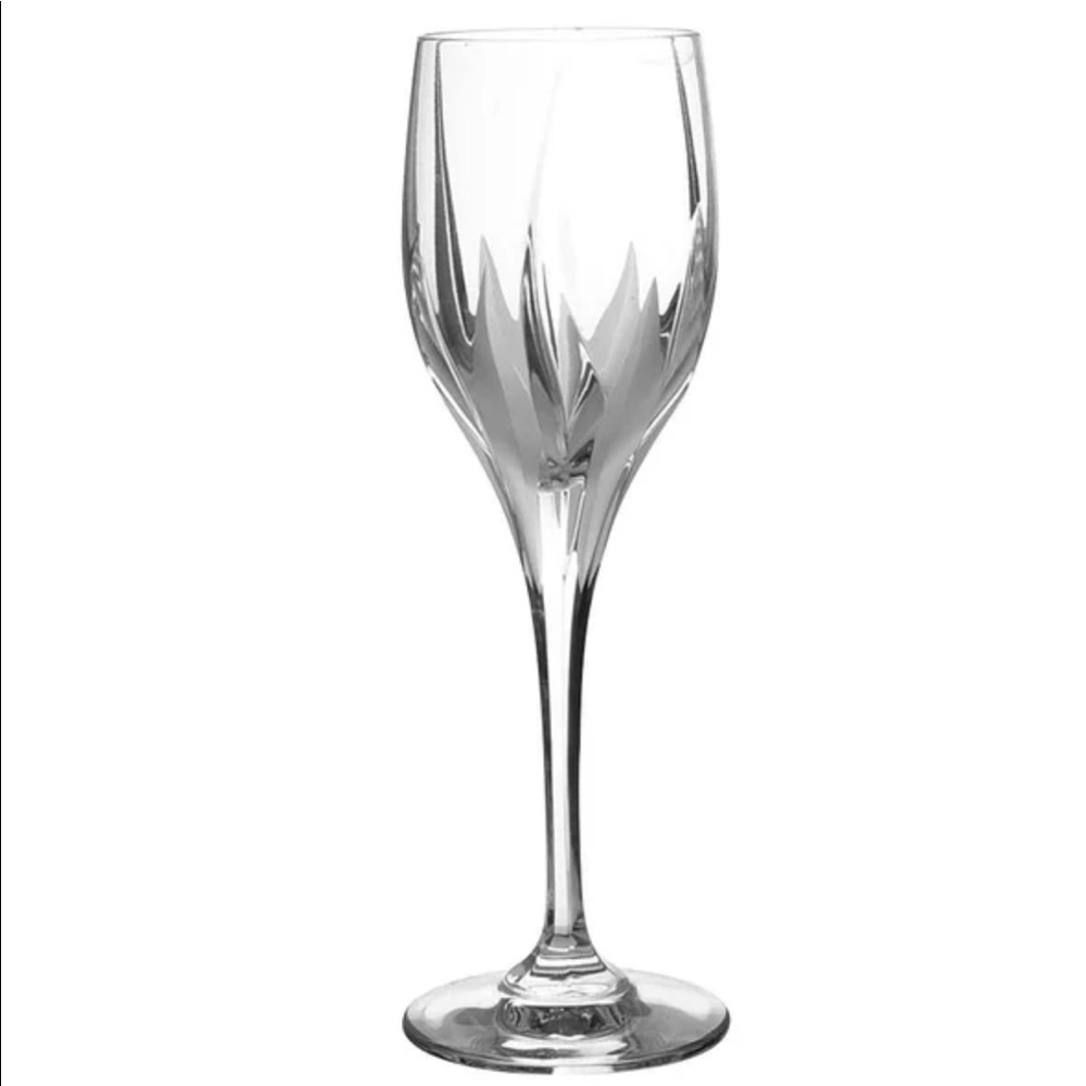 Mikasa flame d’amore blown glass wine glasses retired #4